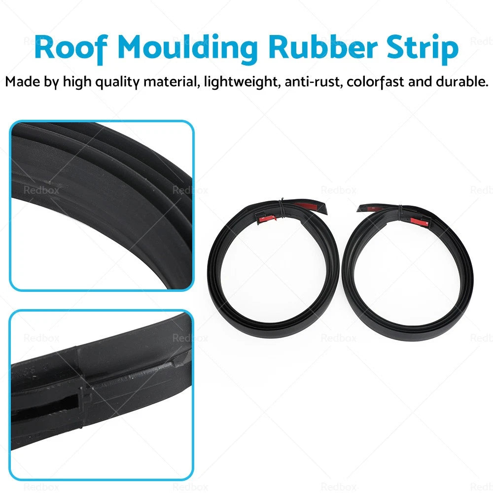 LH & RH Dual Cab Roof Moulding Rubber Strip for Toyota Hilux (2005-2015)