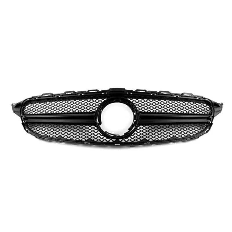 Black Upper Grille for Mercedes Benz W205 C250 C350 (2015-2023)
