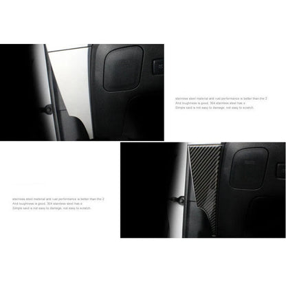For Mustang 2015-2018 Interior Trim Carbon Fiber Side Dashboard Door Panel Pad