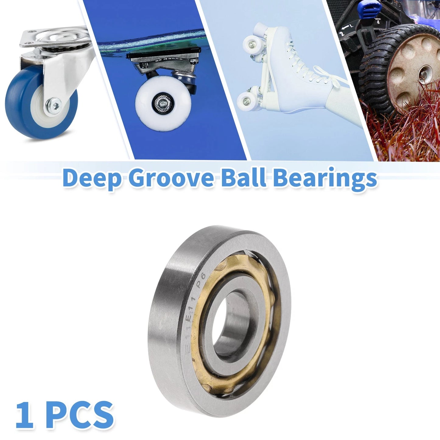 E11 / 11x32x7mm / Deep Groove Ball Bearings for Scooter Skateboard Wheel