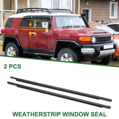 Front Left & Right Weatherstrip Window Seal for Toyota FJ (2007-2014)