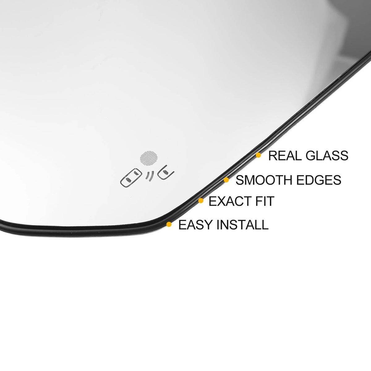 Heated Left Driver Side Rearview Mirror Glass for Ford F-150 (2015-2023)