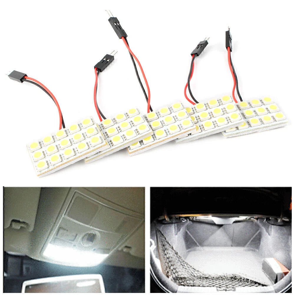5 x 5050 15SMD Xenon White LED Interior Light Bulbs for Make & Model
