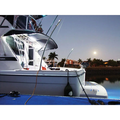 Waterproof LED Light Cool White 12V Boat Caravan Awning 400 Lumen Grey