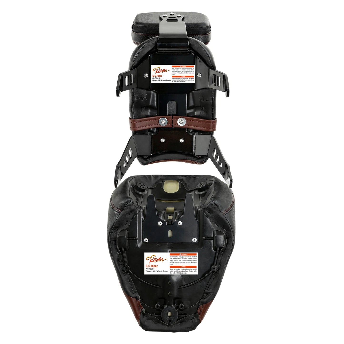 Driver & Passenger Seat Backrest Pad for Indian Scout Sixty (2018 - 2023)