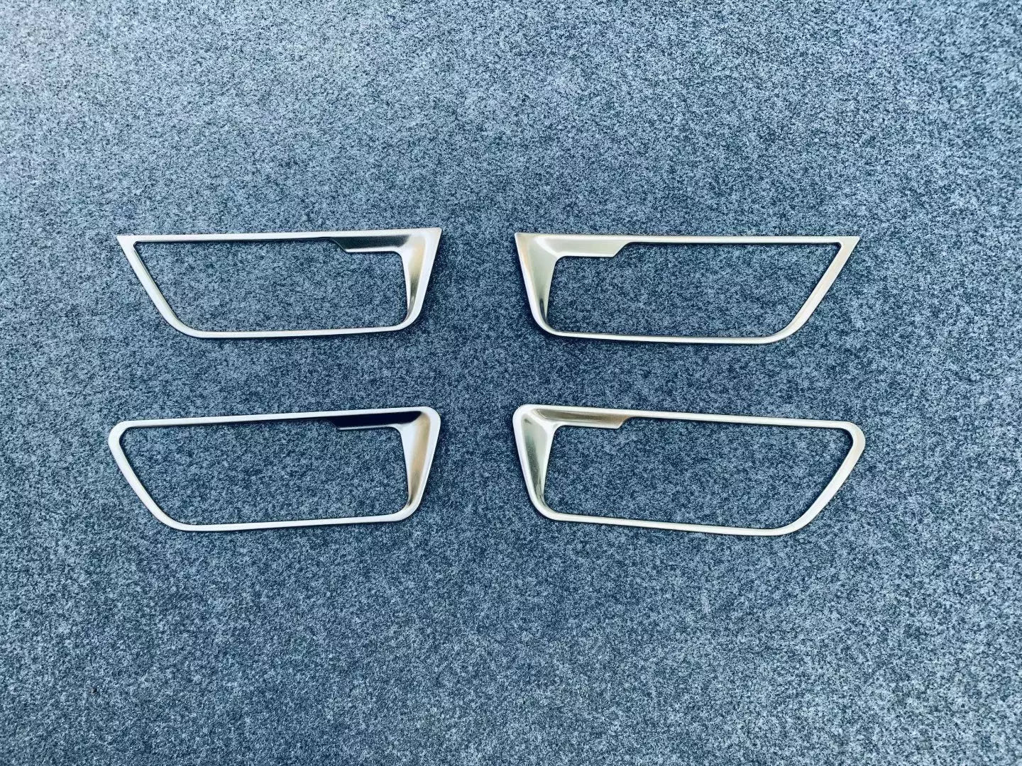 Steel Interior Door Handle Cover Trim Silver for Toyota Harrier Venza (2020-2024)