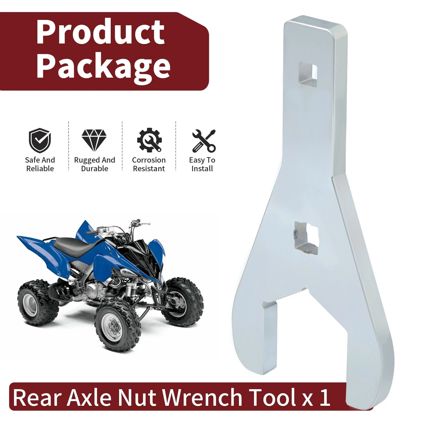 46mm Axle Nut Wrench Tool for Yamaha Raptor YFM125/250/350/700/700R