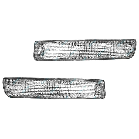 LH+RH Clear Front Indicators for Toyota Landcruiser 80 Series 90-97 Left Right