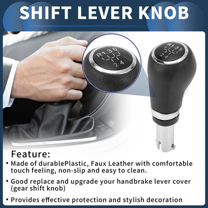 Gear Shift Knob 5-Speed Plastic Faux Leather for Chevrolet Trax (2013 - 2020)