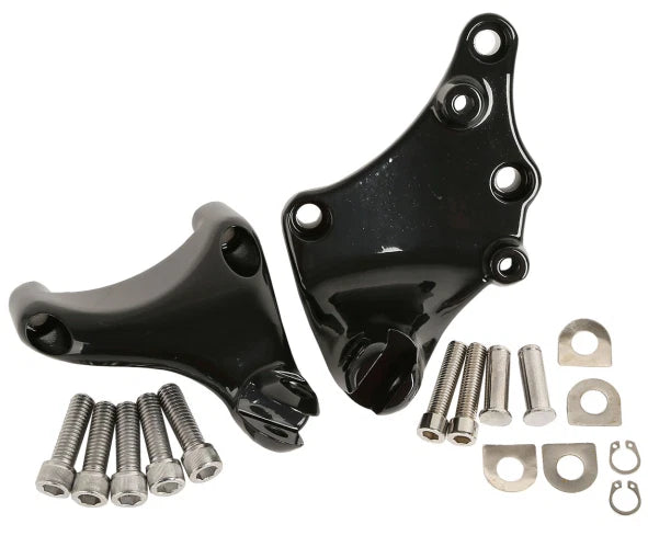 Black Rear Footpeg Mount Bracket for Harley Sportster (2014-2022)