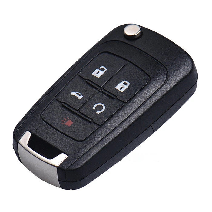 Switchblade Flip FOB Key 5 Buttons Remote Cover Case Fit For Chevrolet Buick