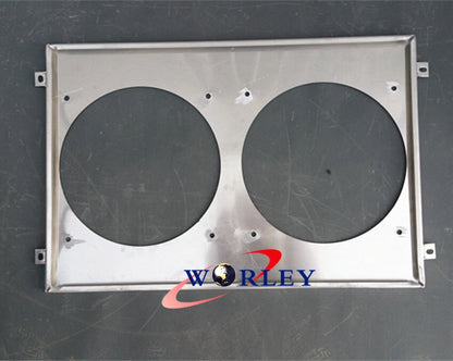 Aluminum Radiator Shroud & Fans for Toyota Land Cruiser HDJ80 HZJ80 (1990-1997)
