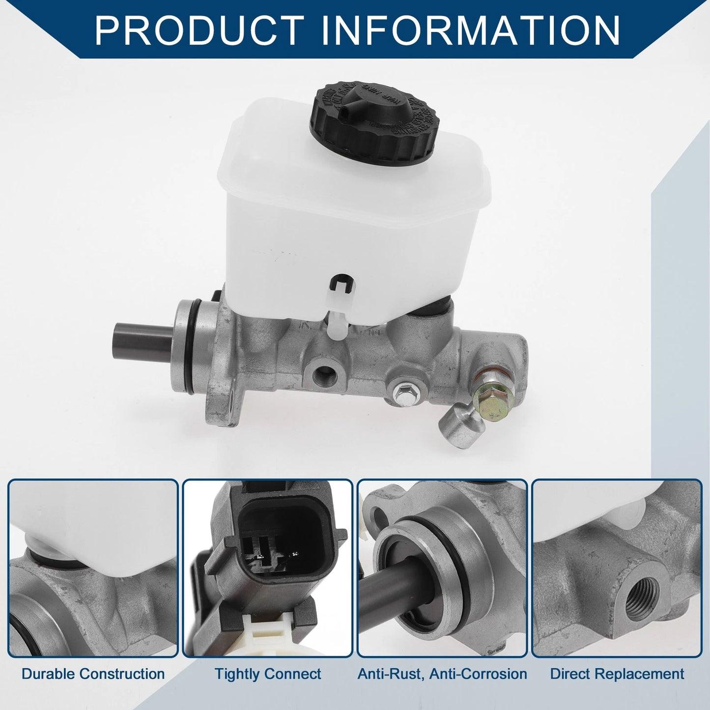 Brake Master Cylinder for Kia Spectra (2000-2004) Aluminum Alloy 1 Pc