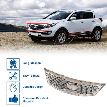 Front Upper Hood Bumper Grille for Kia Sportage (2014-2016)