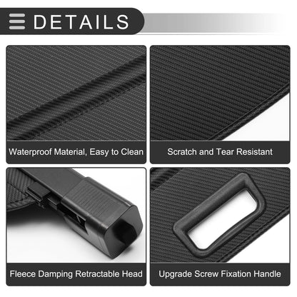 Retractable Cargo Cover for Jeep Compass (2007-2016) Black Carbon Fiber