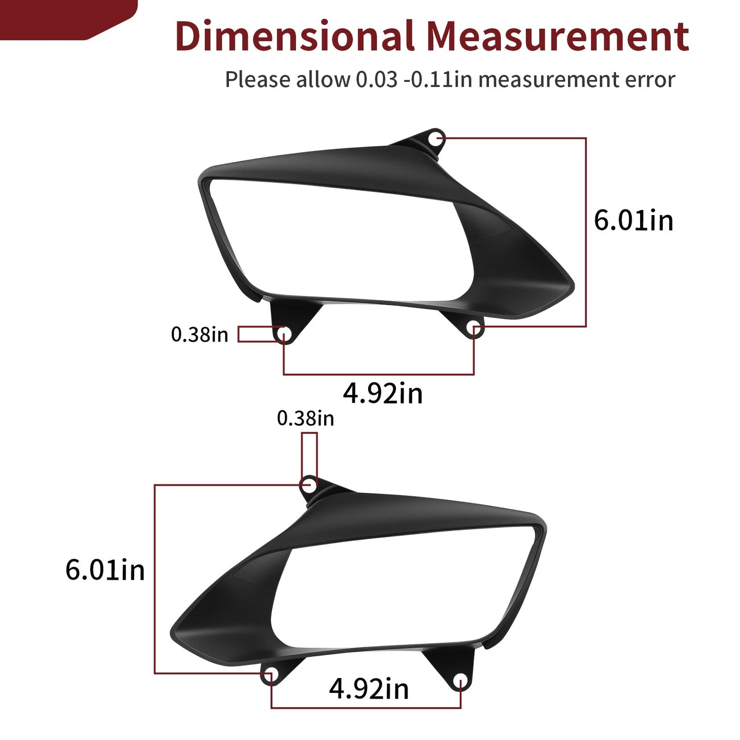 Right Left Head Light Cover Case for Kawasaki V Force 700 KFX700 (2004–2011)