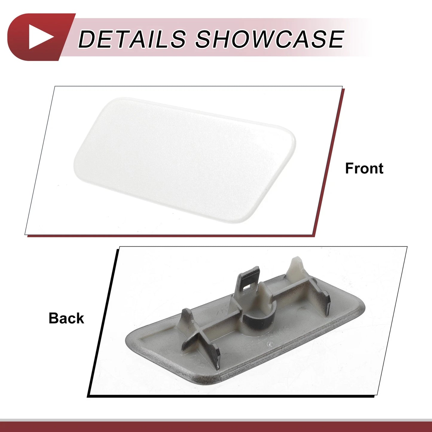 Front Left Washer Nozzle Cover for Lexus LX570 (2016-2021) - White 1 x Cap