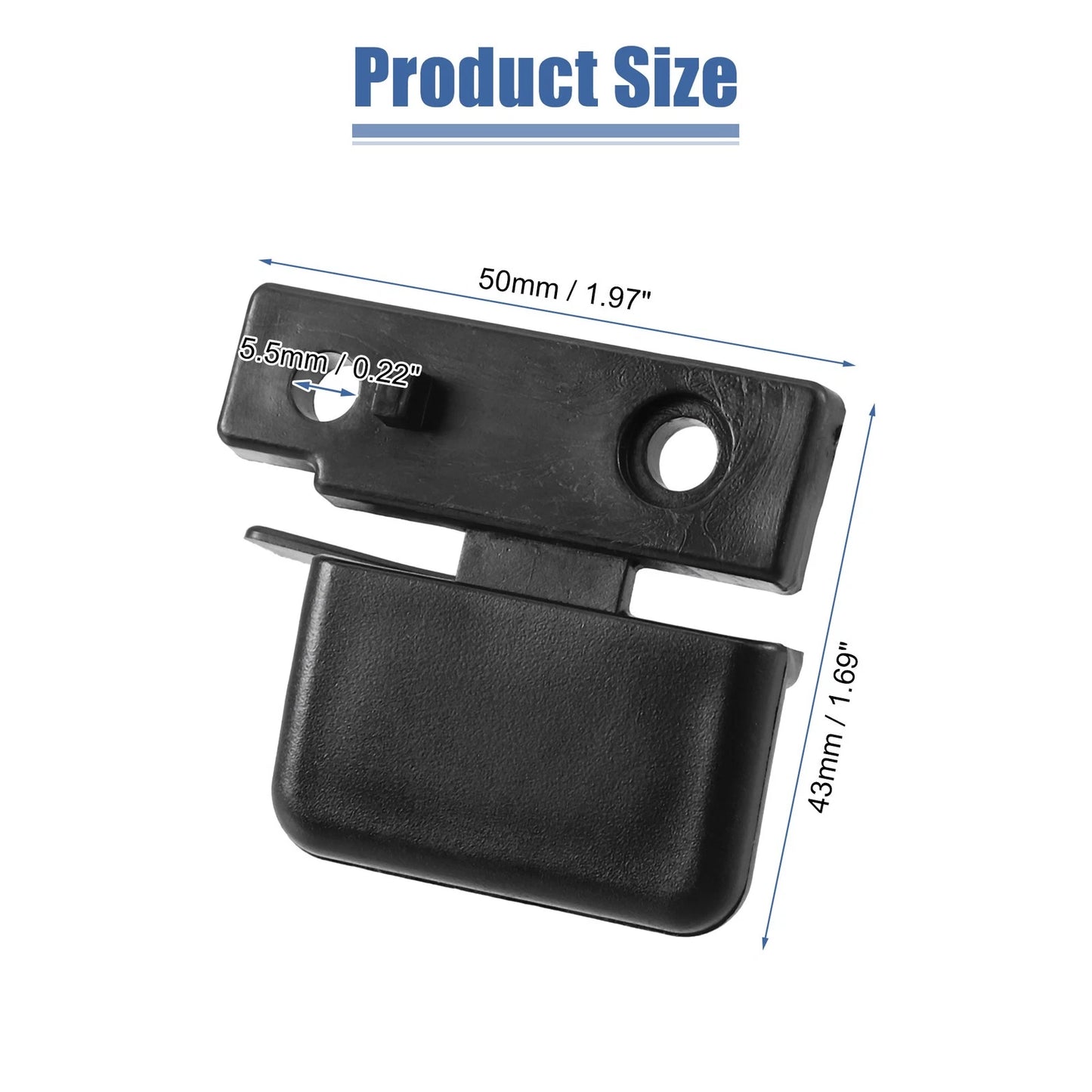 Armrest Latch Lid for Honda Accord (2003-2007) Black Plastic