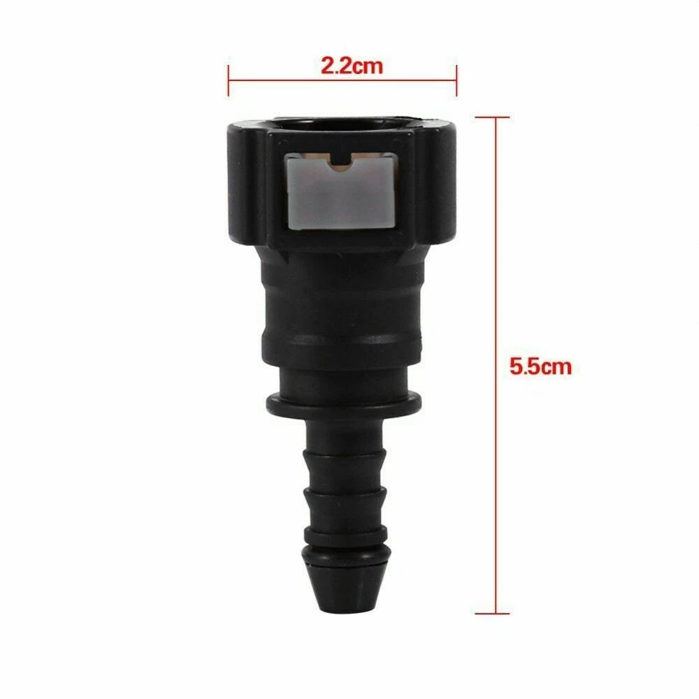 9.89mm ID8 Coupler Car Fuel Line Hose Pipe Quick Release Connector for Vehicle