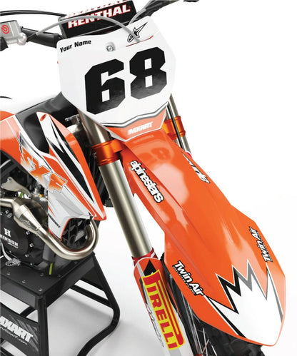 SHOCKWAVE Decal Stickers for KTM SXF 450 (2007-2010)