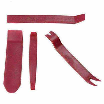 Universal Car Dash Moulding Trim for GPS Door Panel Radio Pry Tool - Red