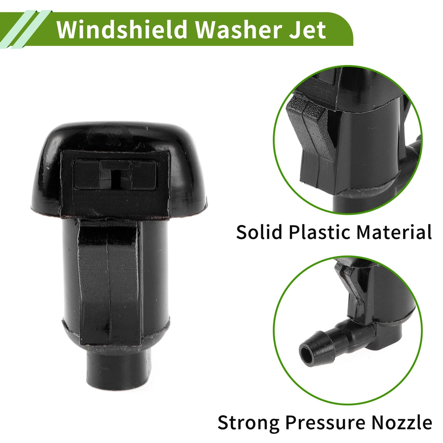 Windshield Washer Nozzle & Hose Connector for Jeep (2018-2023)