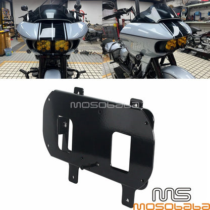 LED Headlight Bracket for Harley Road Glide Limited FLTRK Ultra FLTRU (15-23)