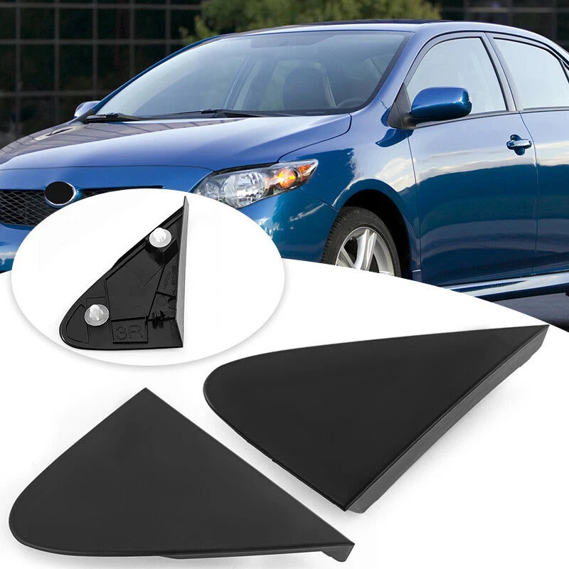 Left & Right Side Mirror Corner Triangle Cover Trim for Toyota Corolla (2008-2013)