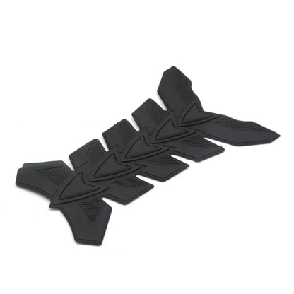 Rubber / Oil Fuel Tank 3D Pad Sticker Protector Emblem Decal Black for Motorcycle