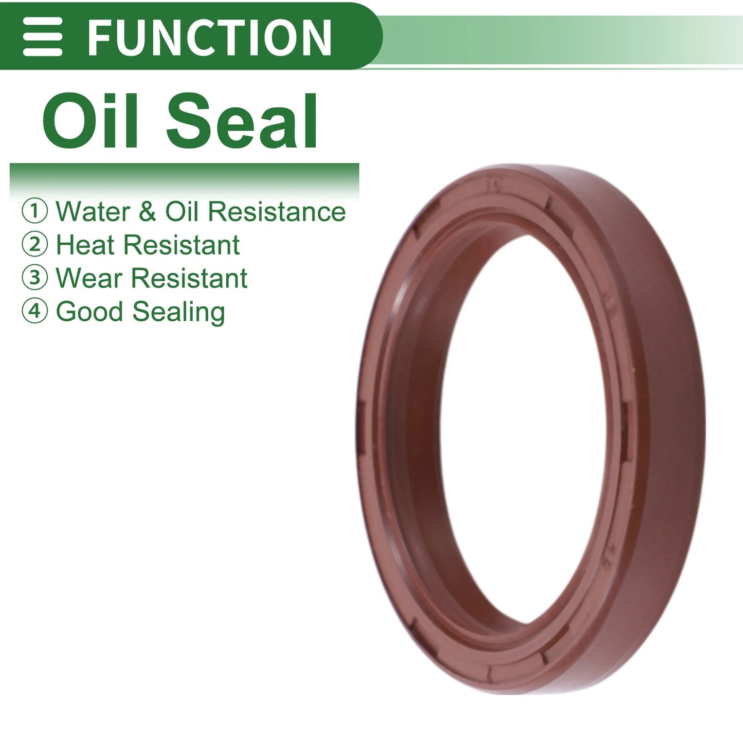 Oil Seal 35x45x7mm 5 Pcs Brown Fluorine Rubber Seal Ring for Make Model