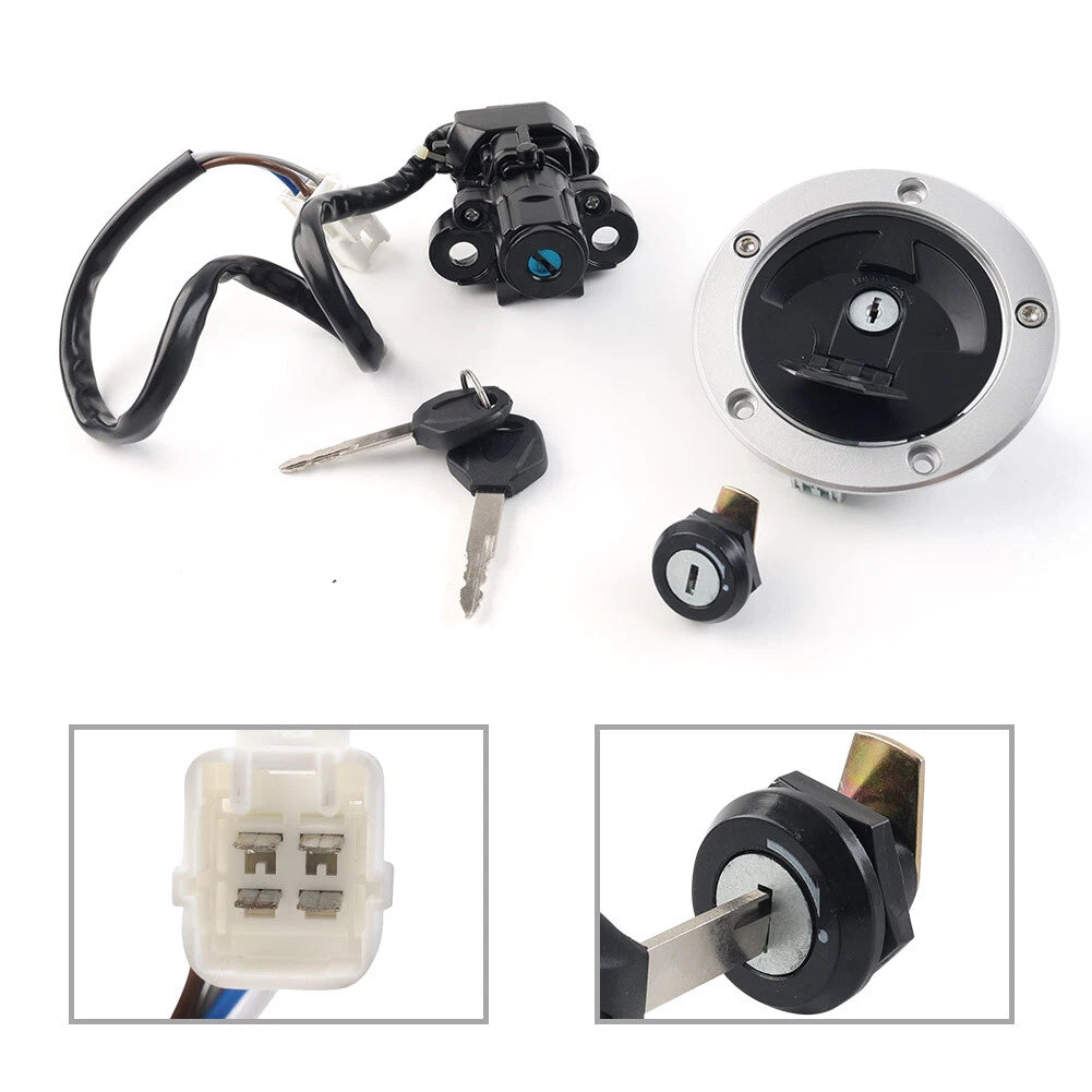 Kawasaki Vulcan S 650 Fuel Gas Cap Ignition Switch Seat Lock Set (2014-2022)
