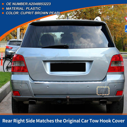 Rear Tow Hook Cover for Mercedes-Benz X204 2010-2012 - Brown