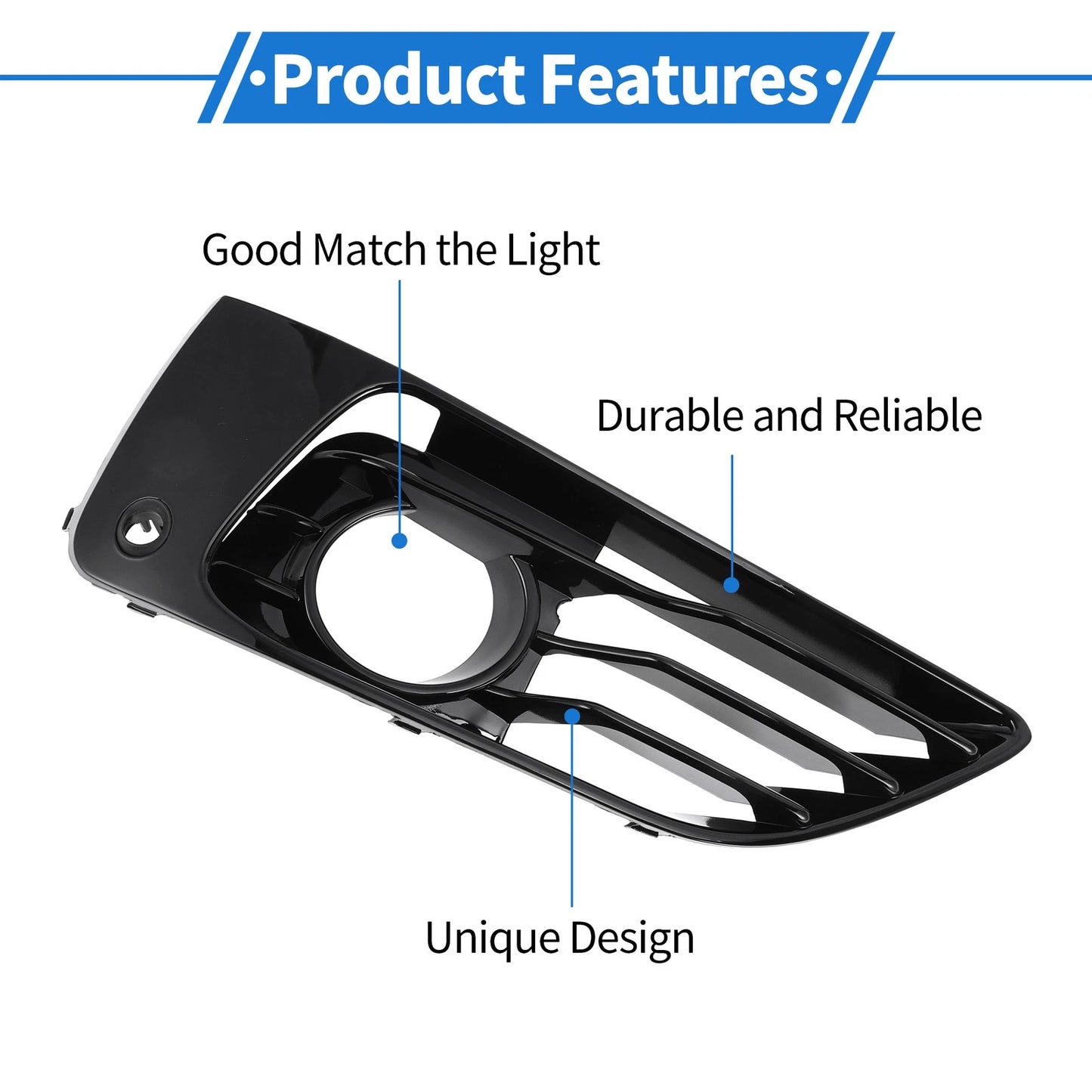 1 Pc Front Right Fog Light Grill for BMW 2 Series (2017-2020)