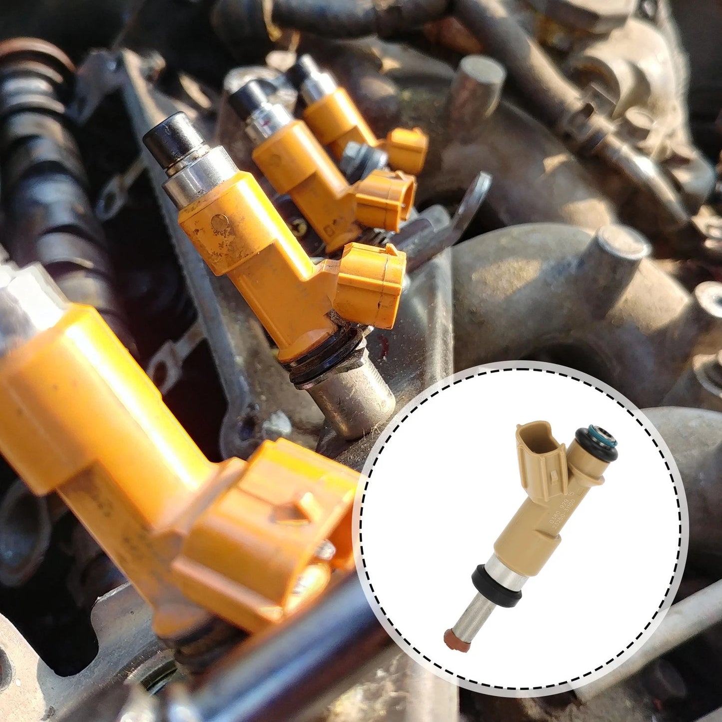 Fuel Injector 1 Pcs Light Brown for Toyota 4Runner 4.0 V6 (2010–2019)