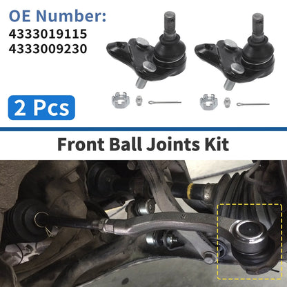 2 x Front Lower Ball Joints for Toyota Corolla (1996–2008)