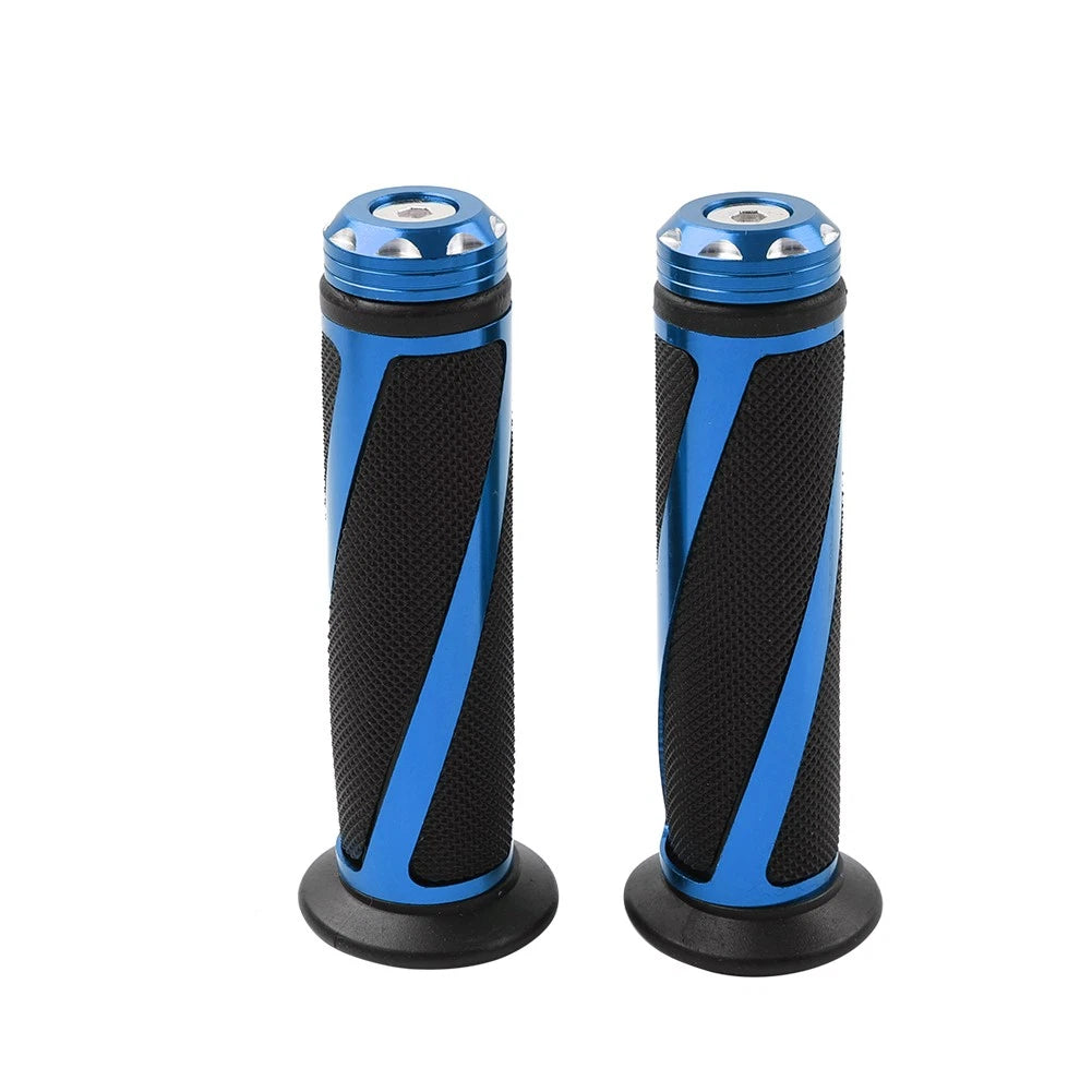7/8" Rubber Hand Grips for Yamaha ATV Pit Dirt Bike (2010-2023) Blue