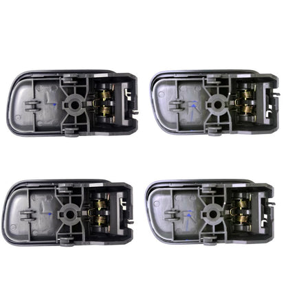 Interior Door Handle Gray Set 4 Fits Nissan Frontier Navara D22 UTE 1998-05 D06