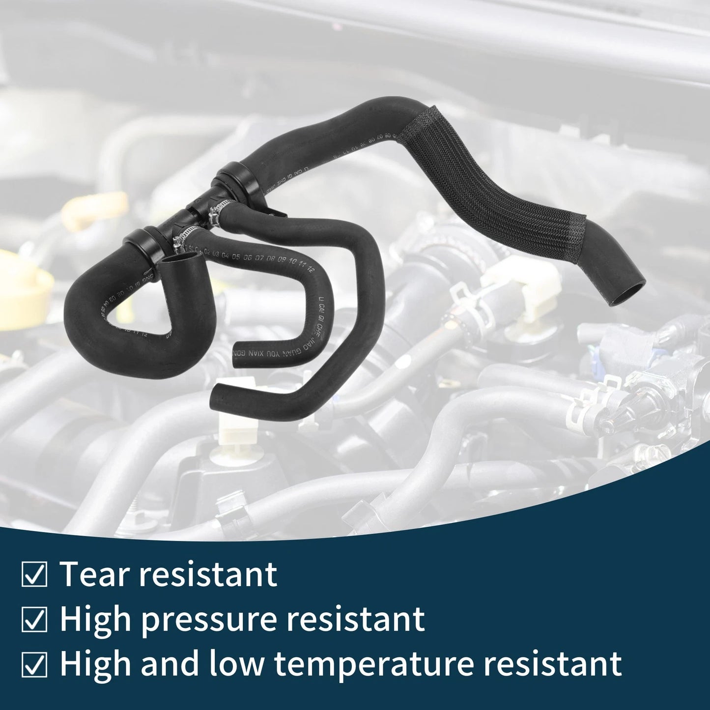 Radiator Hose Rubber Coolant Pipe for Peugeot 2008-2011