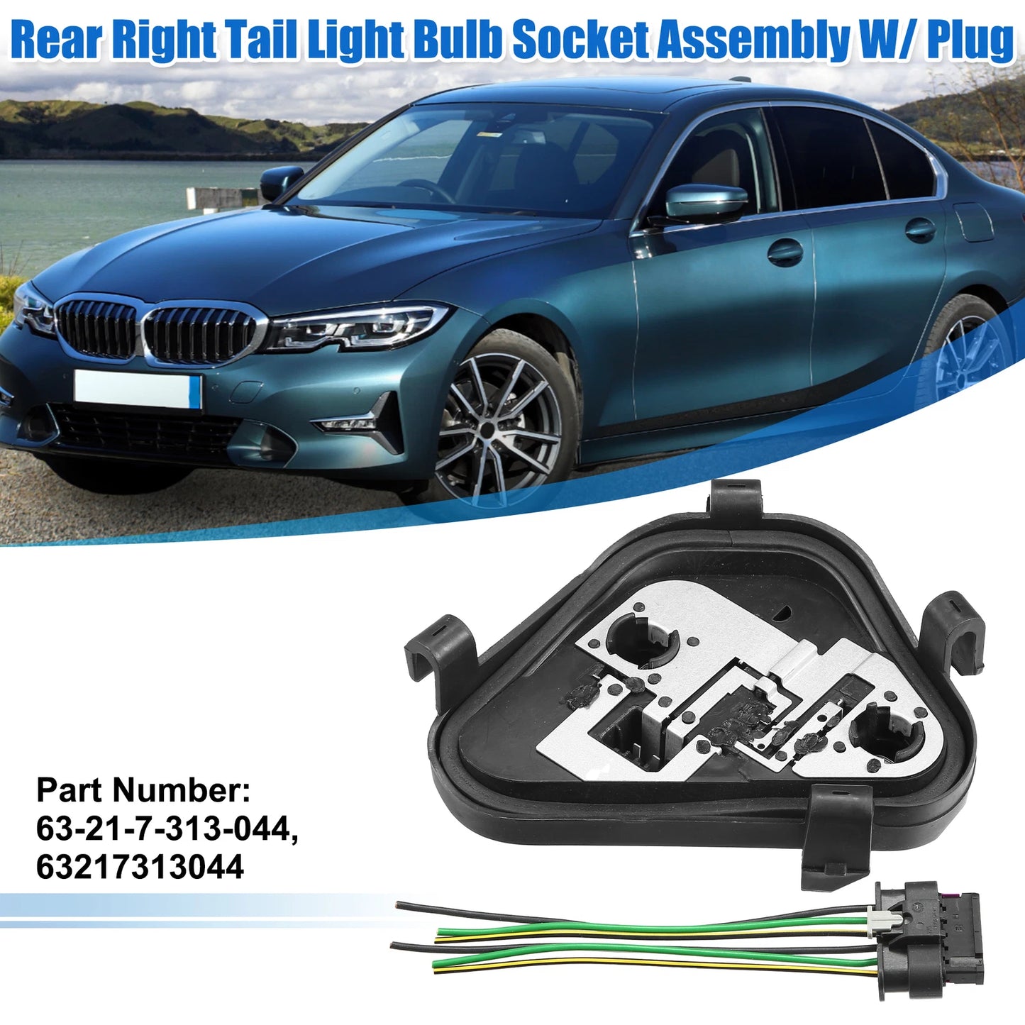 Rear Drive Side Tail Light Socket for BMW (2012-2018)