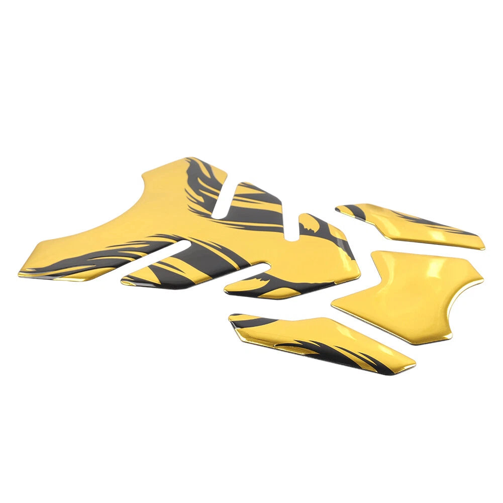 Gold Fuel Gas Tank Pad Decals for Kawasaki Ninja 250 300 400 ZX10R Honda