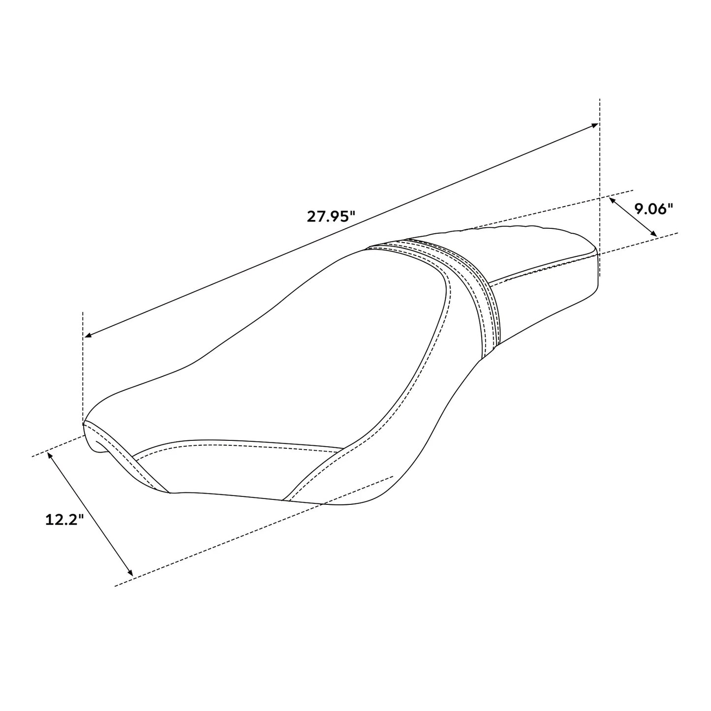 Rider & Passenger Seat for Honda Rebel 300 500 CMX300 CMX500 (2017-2022)