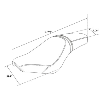 Rider & Passenger Seat for Honda Rebel 300 500 CMX300 CMX500 (2017-2022)