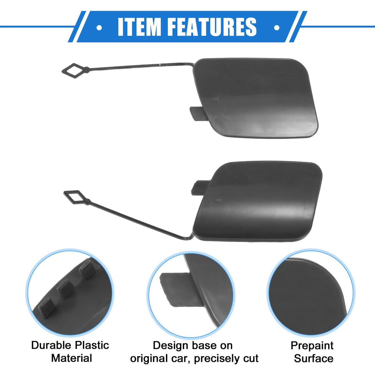 Rear Tow Hook Eye Hole Cover Cap for BMW X5 (2016-2018)