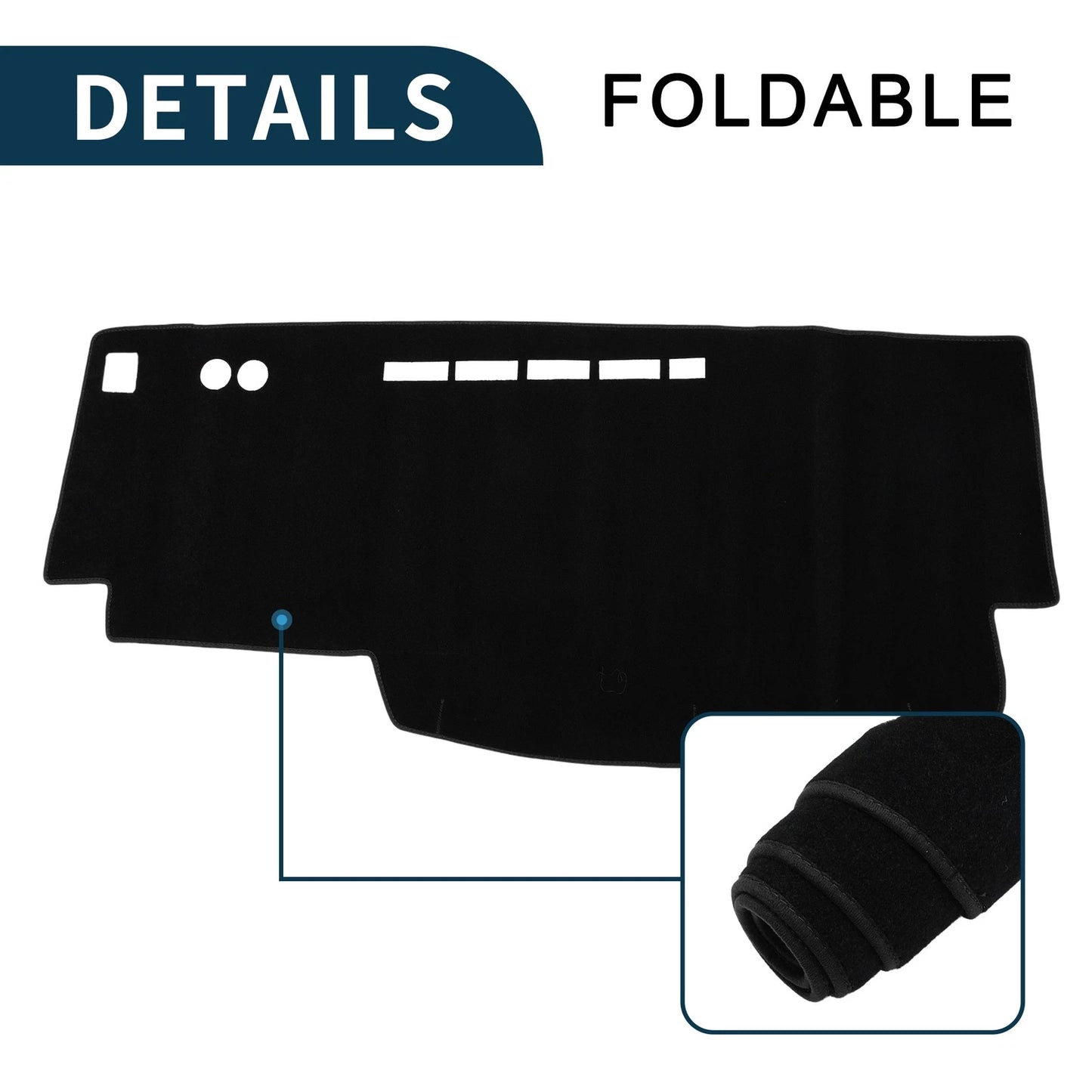 Dashboard Cover Mat for Nissan Serena C25 (2005-2010) Sun Protector Black