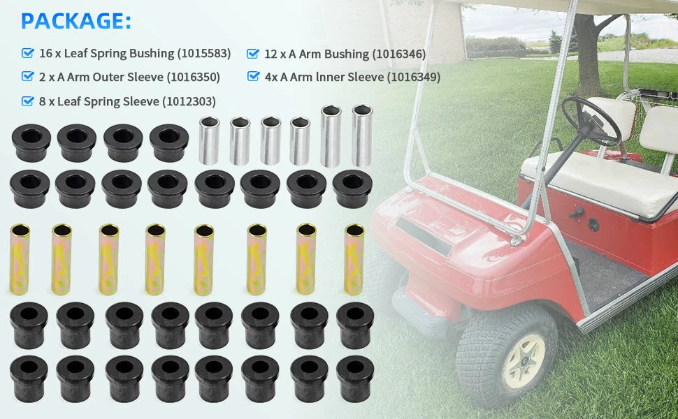 Bushing Kits for Club Car DS Front/Rear A-Arm Suspension
