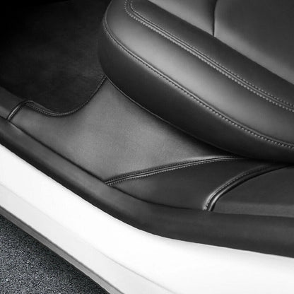 PU Leather Rear Door Sill Protectors for Tesla Model Y (2020-2022)