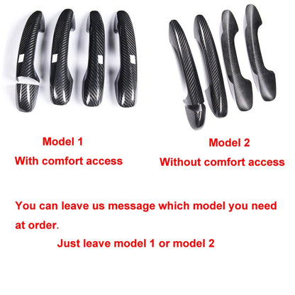 DRY Carbon Fiber Exterior Door Handle Cover for Benz W205 C Class  GLC 2014-2018