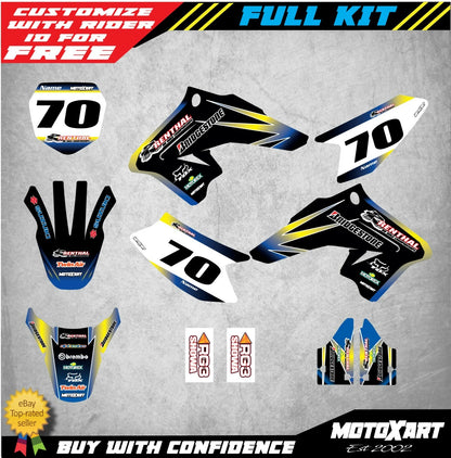 Custom Graphic Kit for Suzuki DRZ 70 (2009-2020) - Sunset Style Stickers