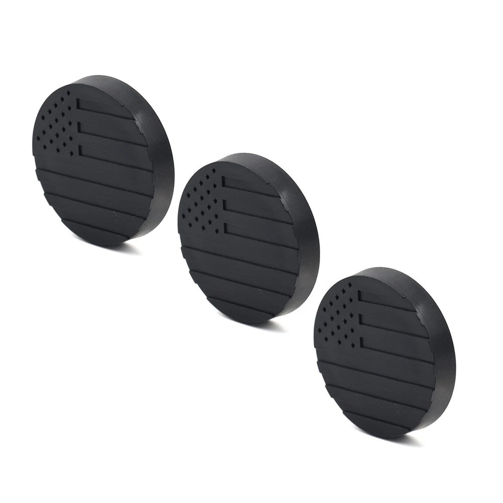 3 x Lock Door Key Hole Socket Cover Trim for Jeep Wrangler TJ JK JL JT