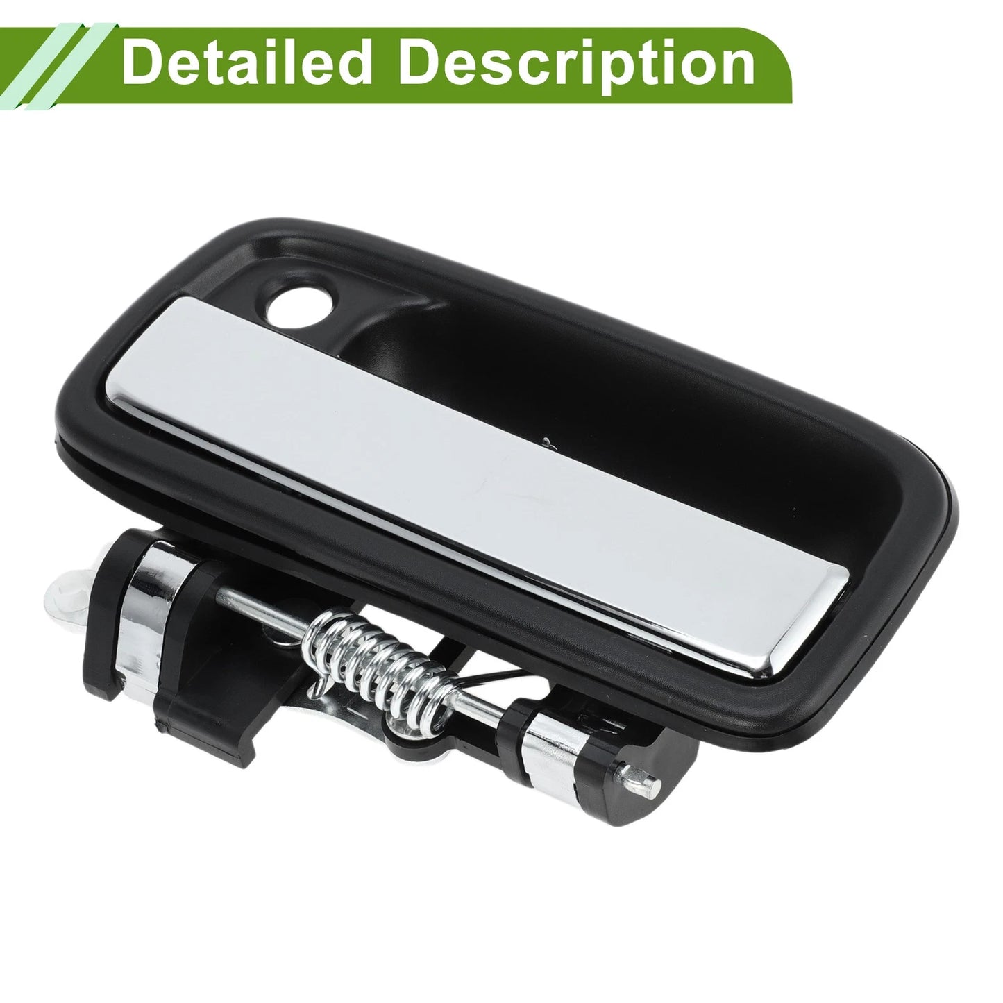 Exterior Door Handle for Toyota (Black Silver Tone) (2000-2006)